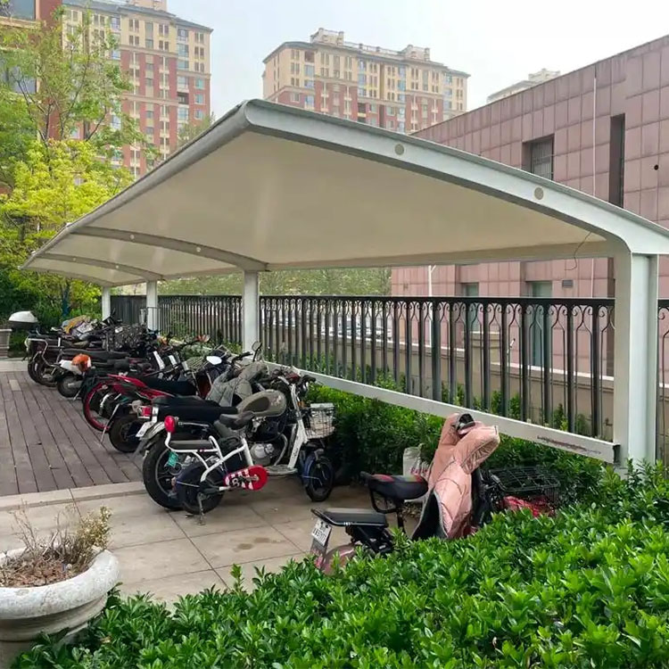 甘谷县膜结构电动车棚